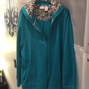 Plus light  wt hooded jacket